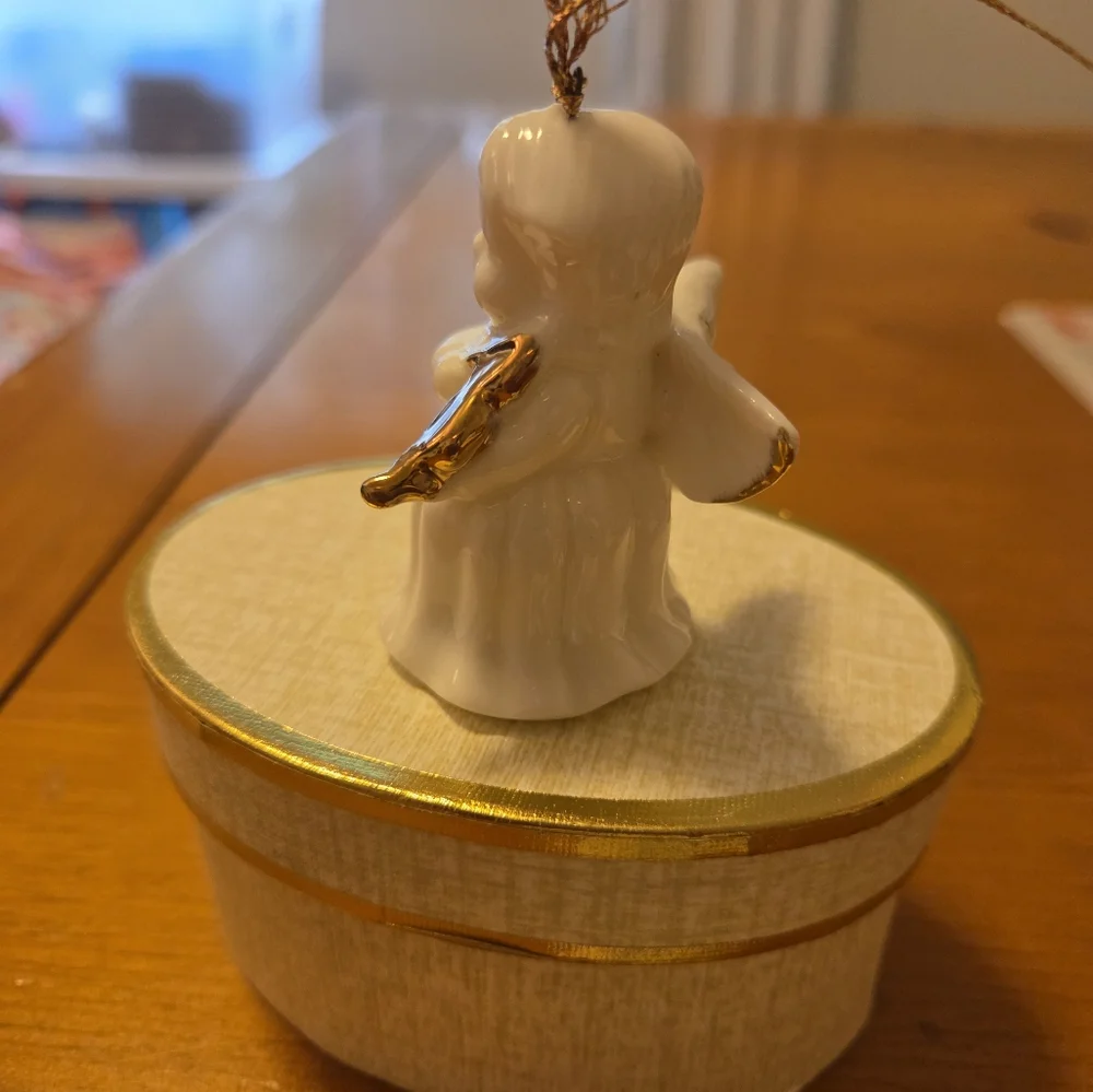 Vintage White Porcelain Ornaments